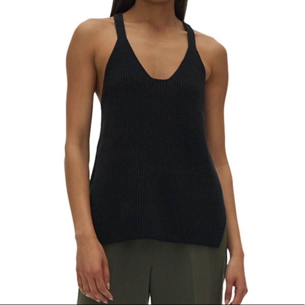 Helmut Lang Ribbed Racerback Tank sz S